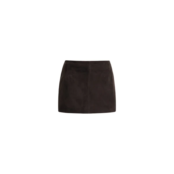 Nour Hammour Avery Skirt Ultra Mini Suede Skirt