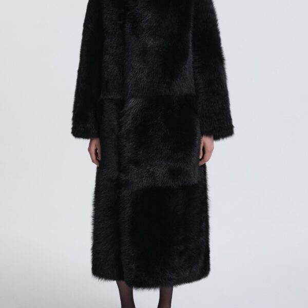 Nour Hammour Coats Color | Birthday Coat Toscana Extra Warm Shearling Coat luxury leather Coats from Coveti