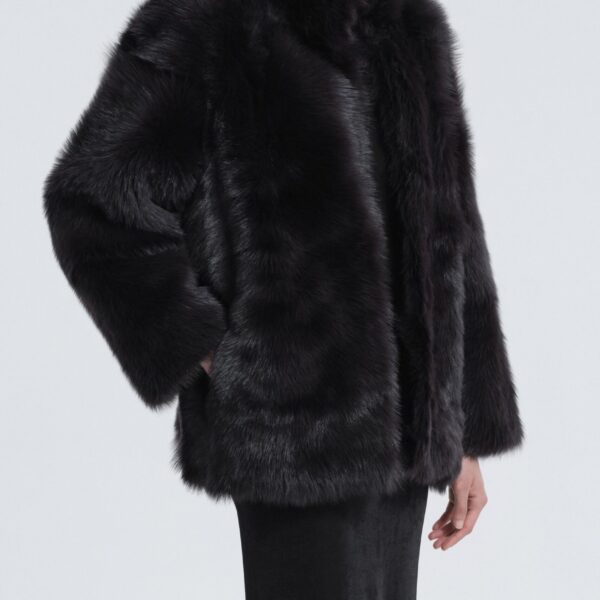 Nour Hammour Coats Color | Carolyn Everyday Shearling Midi Coat luxury leather Coats from Coveti