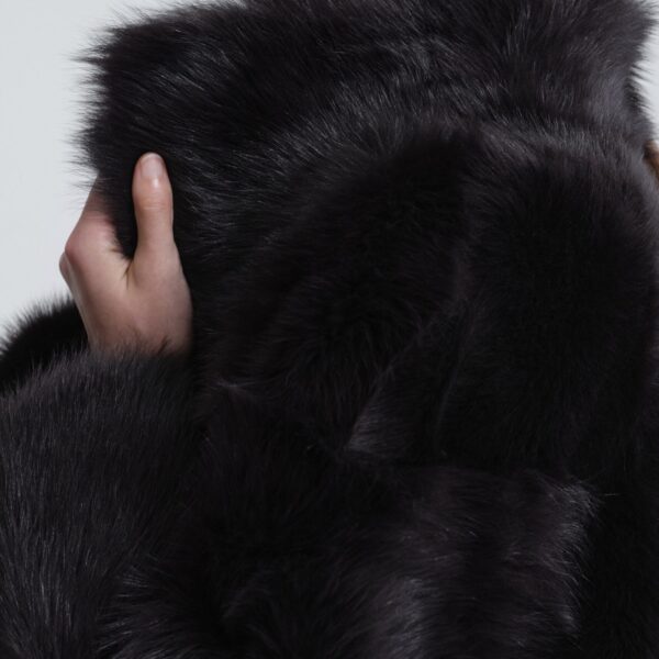 Nour Hammour Coats Color | Carolyn Everyday Shearling Midi Coat luxury leather Coats from Coveti