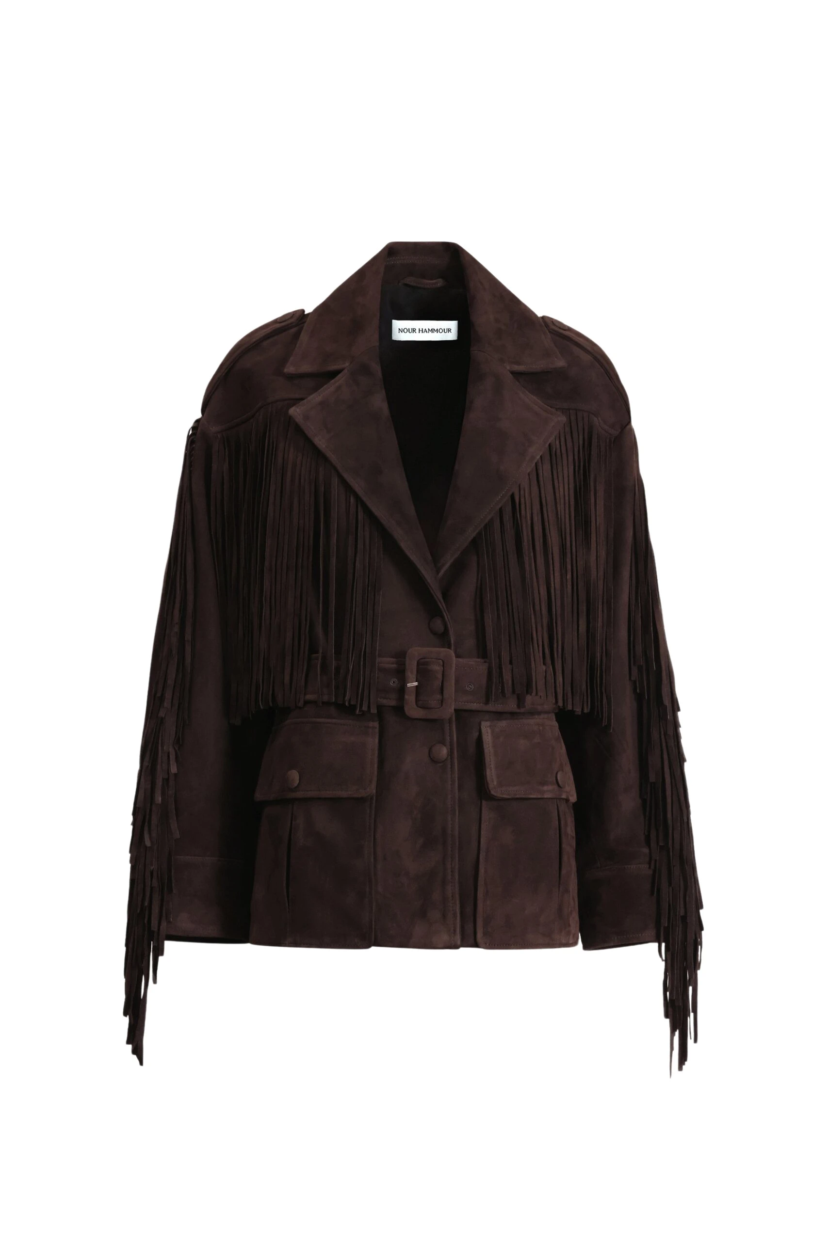 Nour-Hammour-Cassidy-Suede-Fringe-Jacket-scaled85633_nobg Nour Hammour Jackets luxury Clothing from Coveti Marketplace