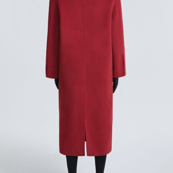 Nour Hammour Coats Color | Hale Everyday Wool Coat luxury leather Coats from Coveti