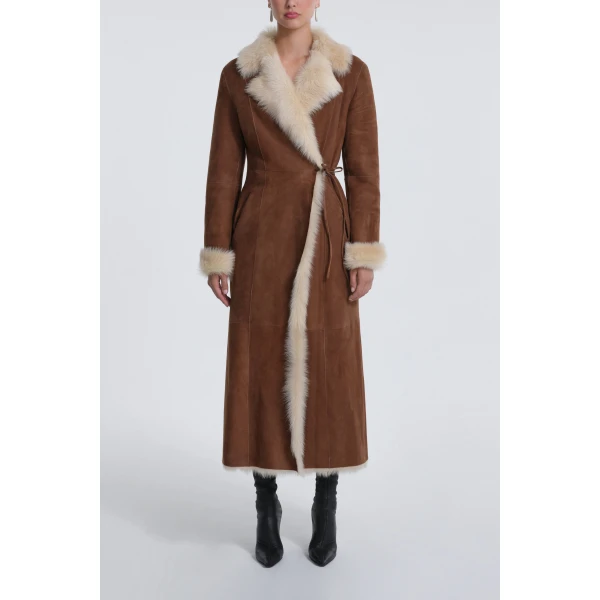 Nour Hammour Joni Off-duty Shearling Essential Coat, view 2