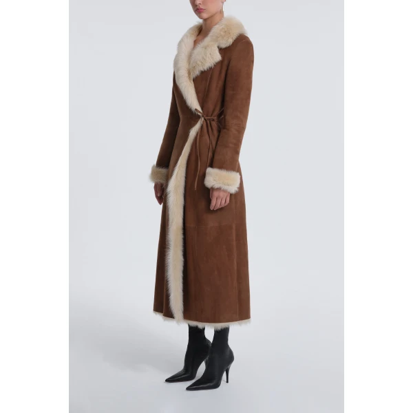 Nour Hammour Joni Off-duty Shearling Essential Coat, view 3