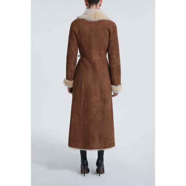 Nour Hammour Joni Off-duty Shearling Essential Coat, view 4