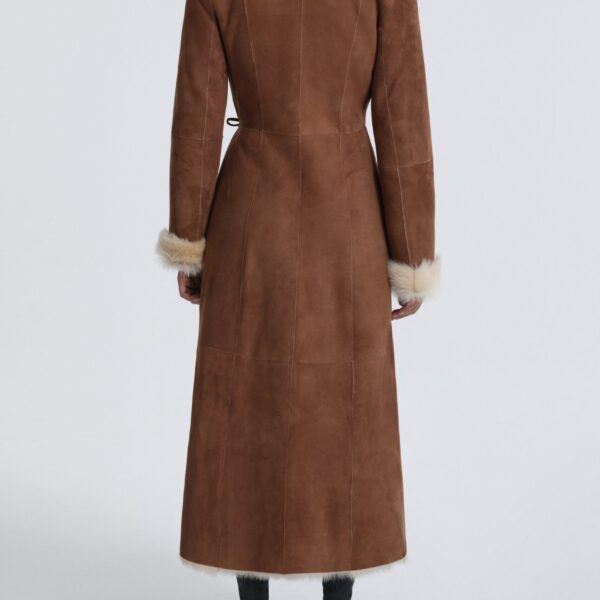 Nour Hammour Coats Color | Joni Off-duty Shearling Essential luxury leather Coats from Coveti