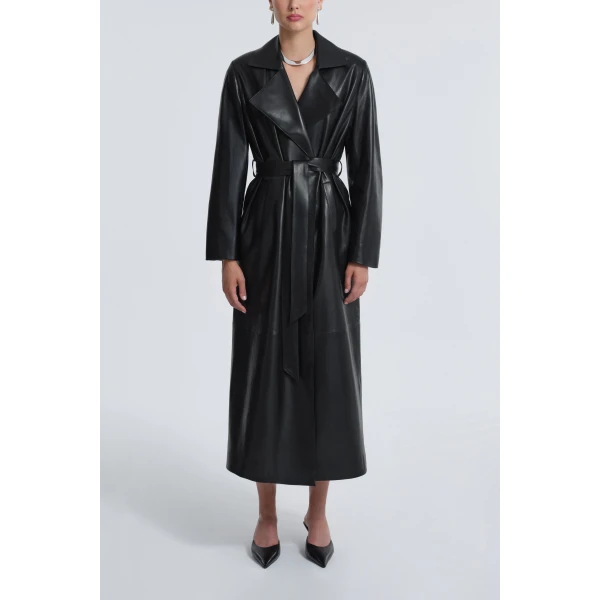 Nour Hammour Kasha Long Ladylike Coat, view 2