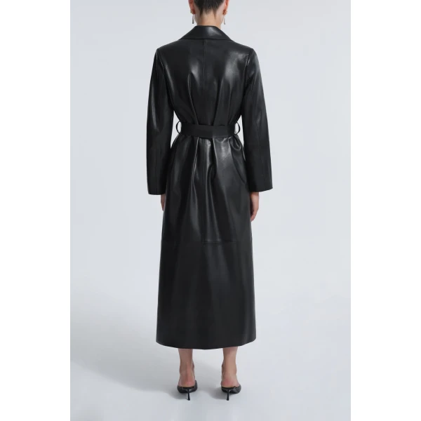 Nour Hammour Kasha Long Ladylike Coat, view 4