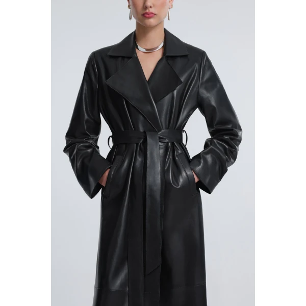 Nour Hammour Kasha Long Ladylike Coat, view 5
