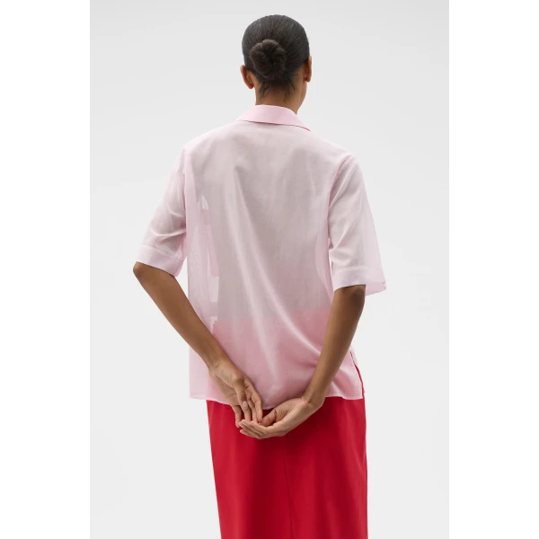 Ss Sheer Pocket Shirt