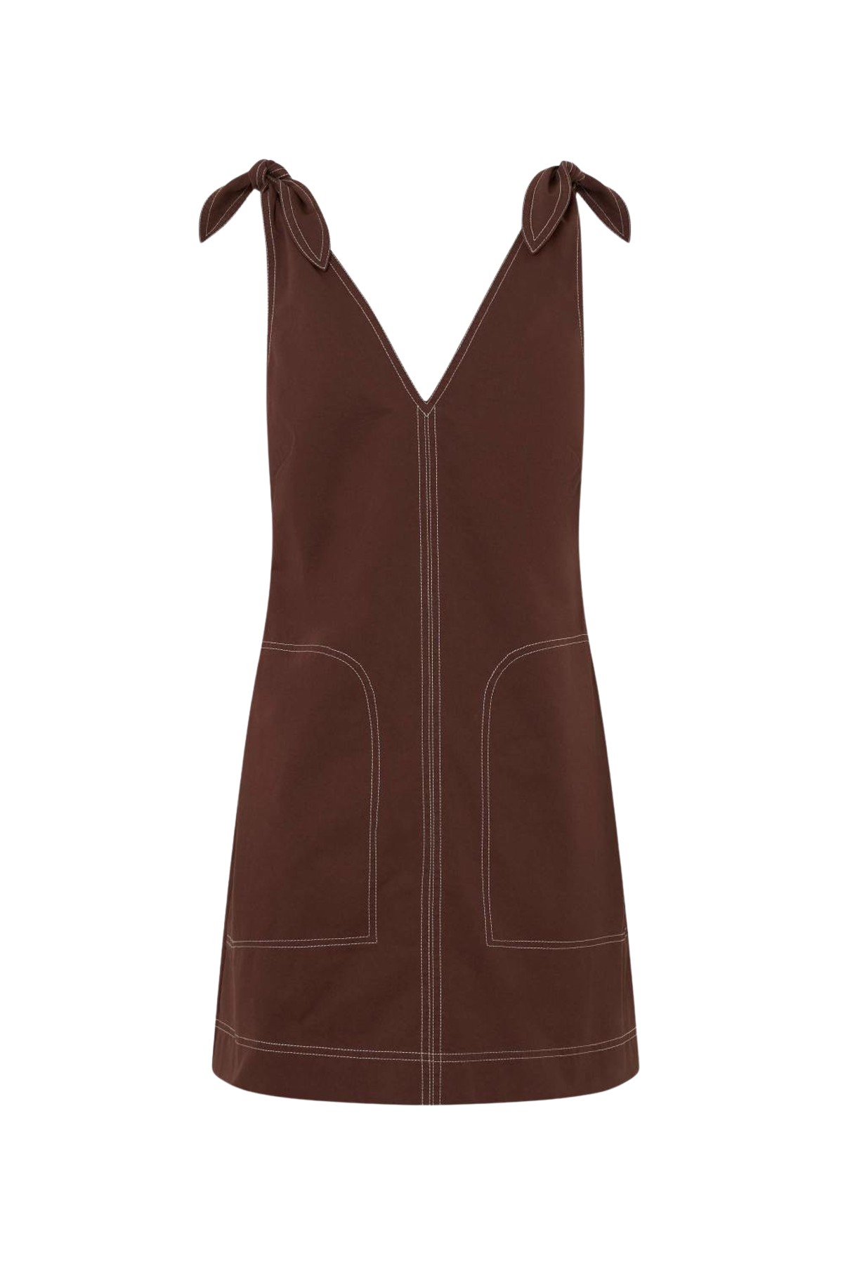 Oroton Tie Shoulder A-Line Dress