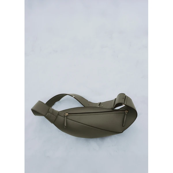 Polene Neyu Edition Smooth Smoky Green Bag, view 4
