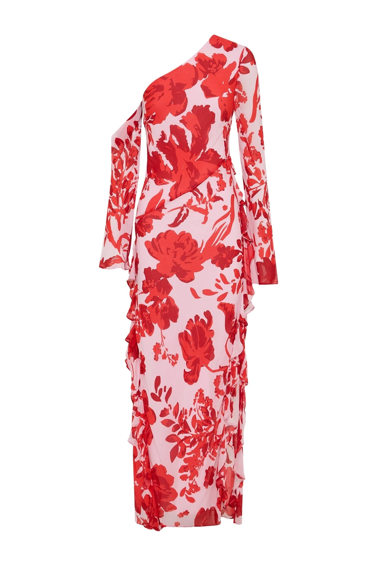 Shona-Joy-Aleyna-Long-Sleeve-Ruffle-Maxi-Dress-2025-coveti64255_nobg Shona Joy Red Dresses luxury Clothing from Coveti Marketplace