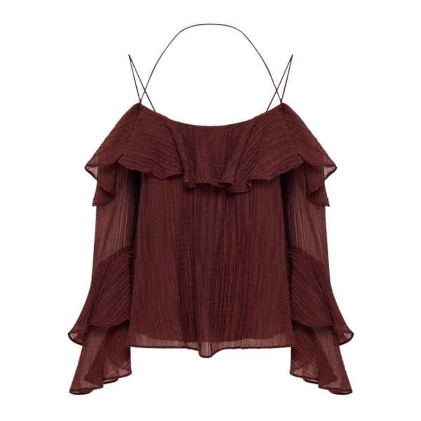 Shona Joy Red Tops luxury Clothing from Coveti Marketplace