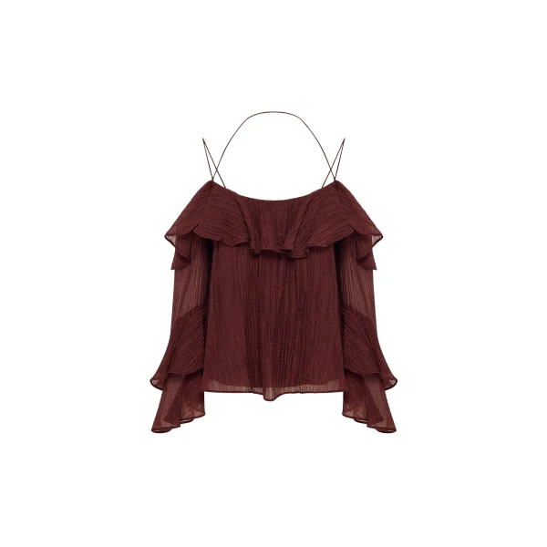 Shona Joy Red Tops luxury Clothing from Coveti Marketplace