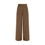 Shona Joy Brown Pants luxury Clothing from Coveti Marketplace