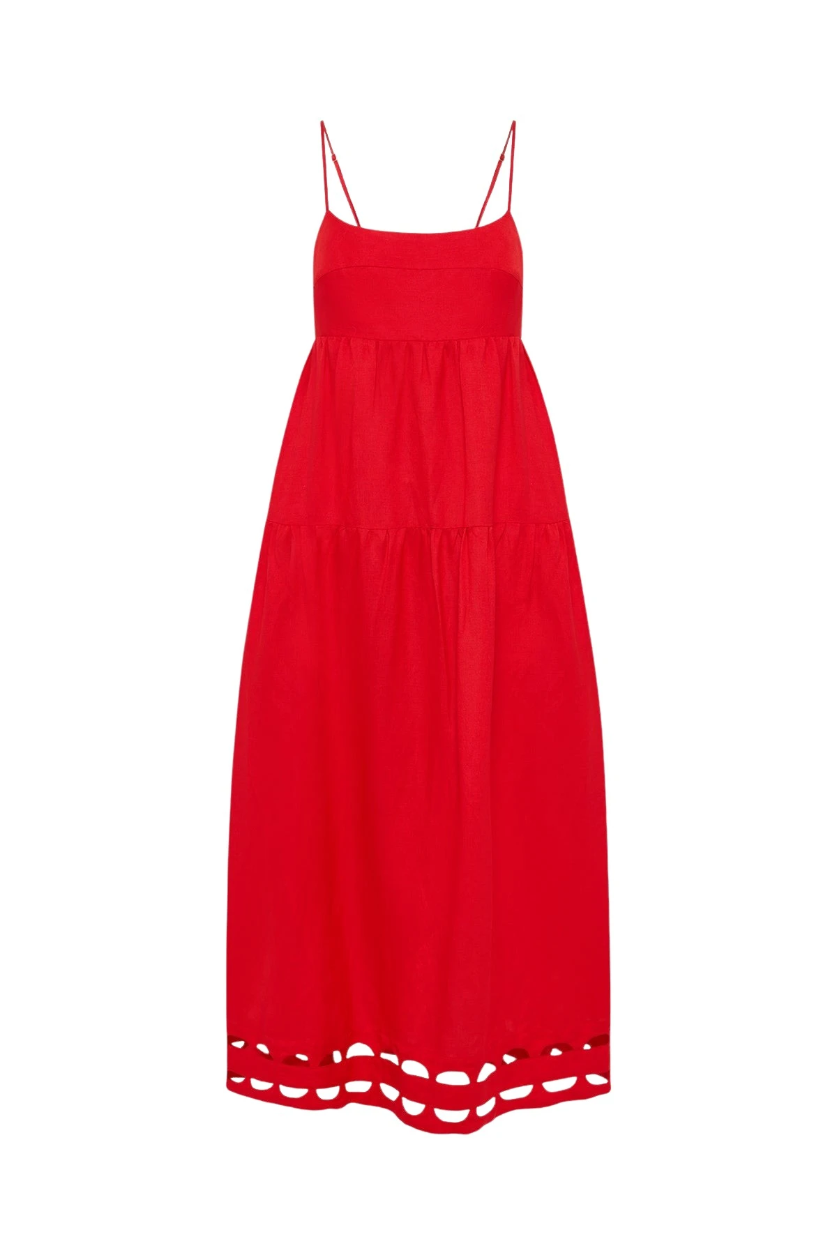Shona-Joy-Birdie-Scallop-Tiered-Midi-Dress-2025-coveti87216_nobg Shona Joy Red Dresses luxury Clothing from Coveti Marketplace