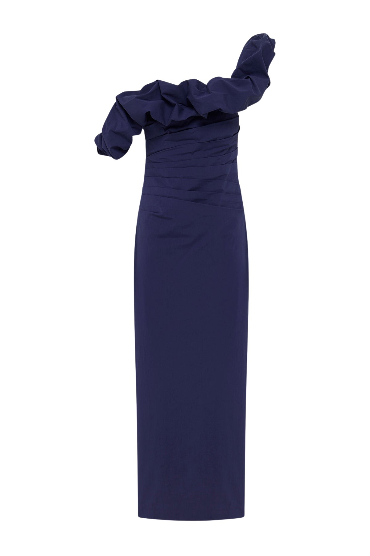 Shona Joy Campbell Ruffle Draped Maxi Dress