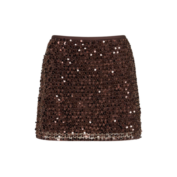Shona Joy Brown Skirts luxury Clothing from Coveti Marketplace