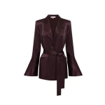 Shona Joy Brown Jackets luxury Clothing from Coveti Marketplace