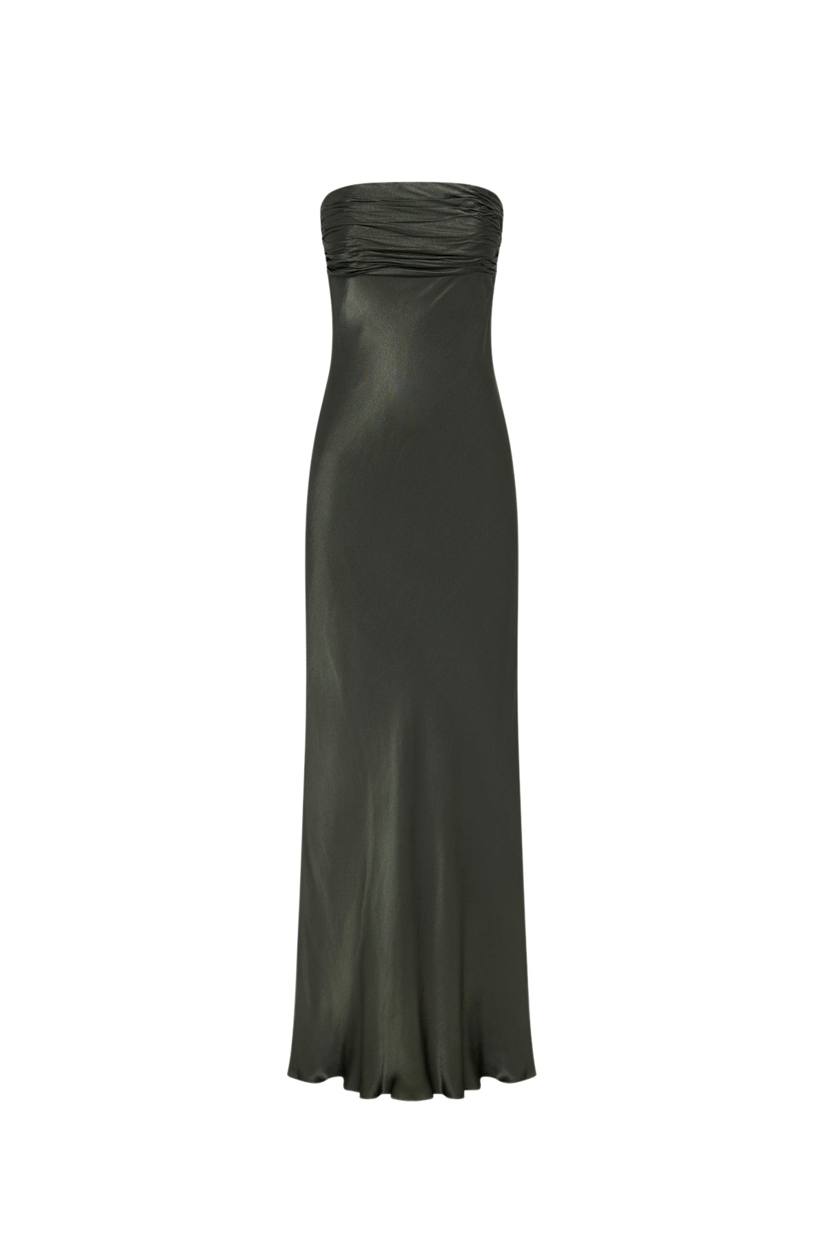 Shona Joy La Lune Strapless Ruched Bodice Maxi Dress