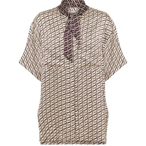 Shona Joy Brown Tops luxury Clothing from Coveti Marketplace