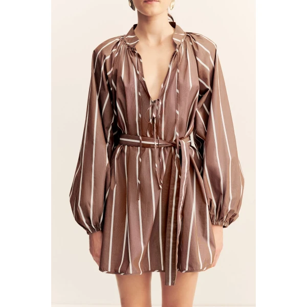 Shona Joy Brown Dresses luxury Clothing from Coveti Marketplace