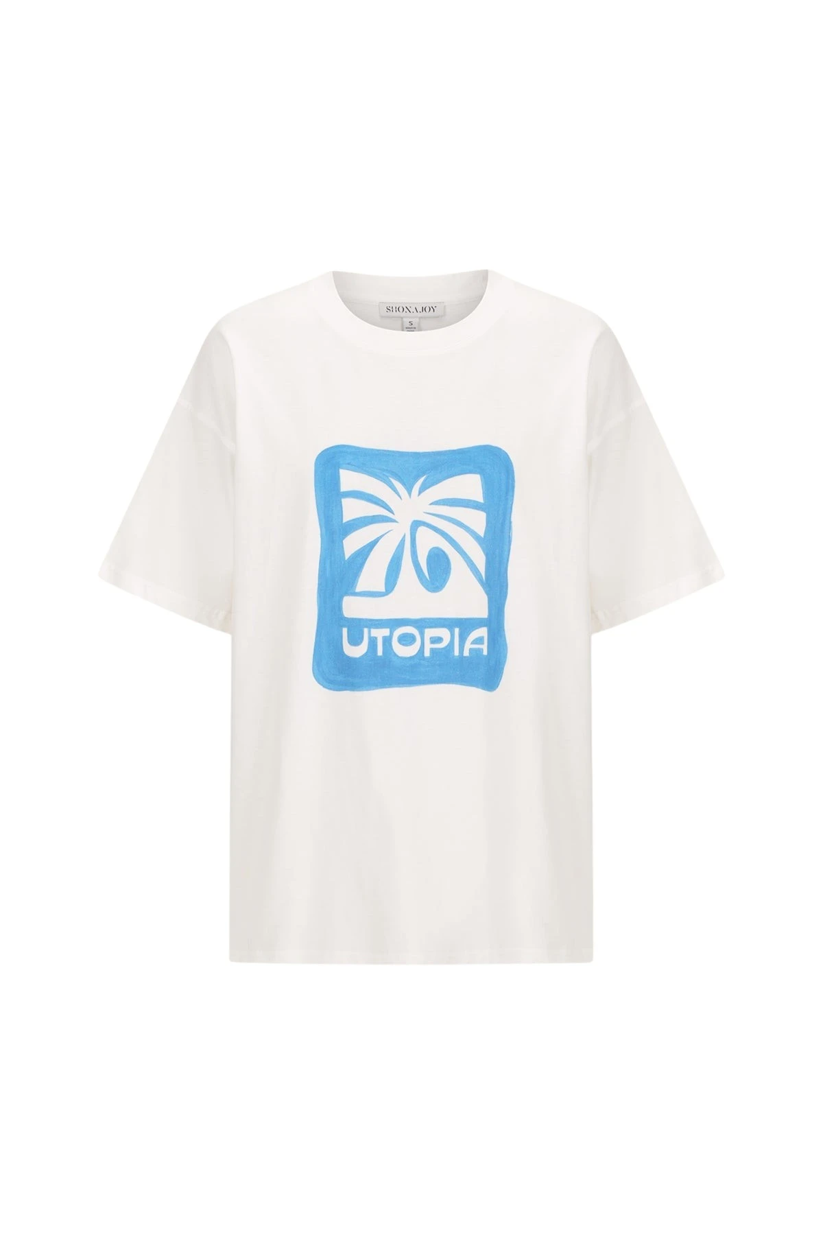 Shona-Joy-Utopia-Oversized-T-Shirt-2025-coveti35222_nobg Shona Joy Ivory Tops luxury Clothing from Coveti Marketplace