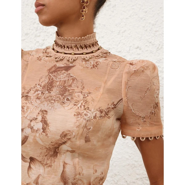 Elevate your elegance in this Zimmermann Tops   from the 2025 resort wear edit