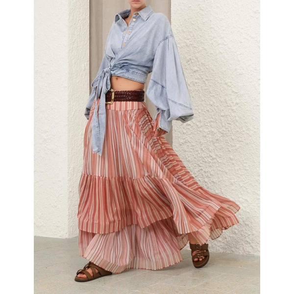 Elevate your elegance in this Zimmermann Skirts   from the 2025 resort wear edit