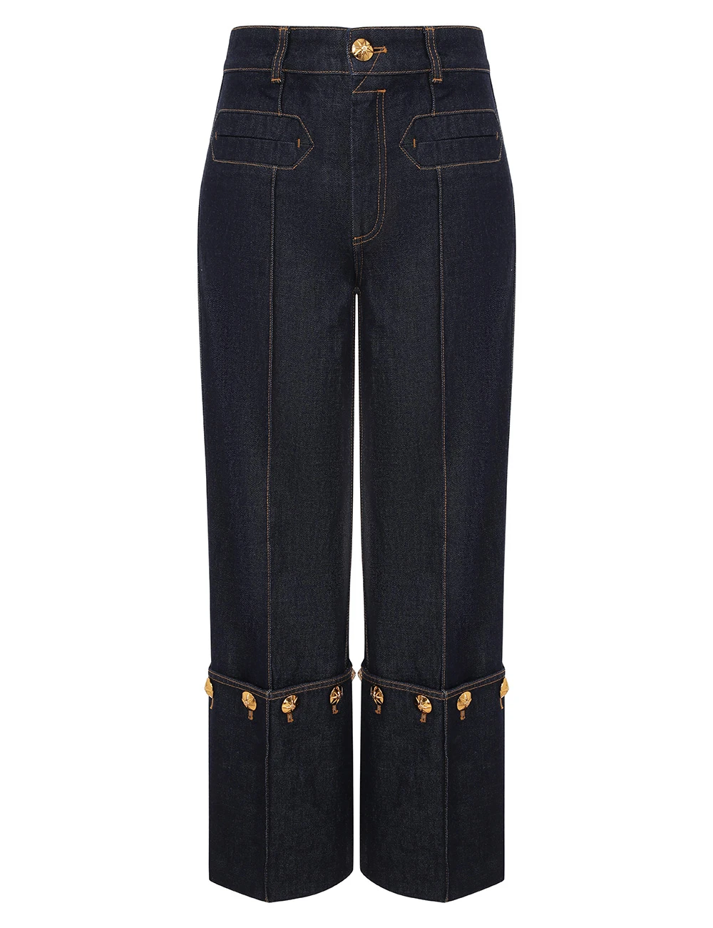 Zimmermann Rebellion Straight Crop Jean | Ready to Wear 2025 Collection Coveti Elevate your elegance in this Zimmermann Pants from the 2025 resort wear edit