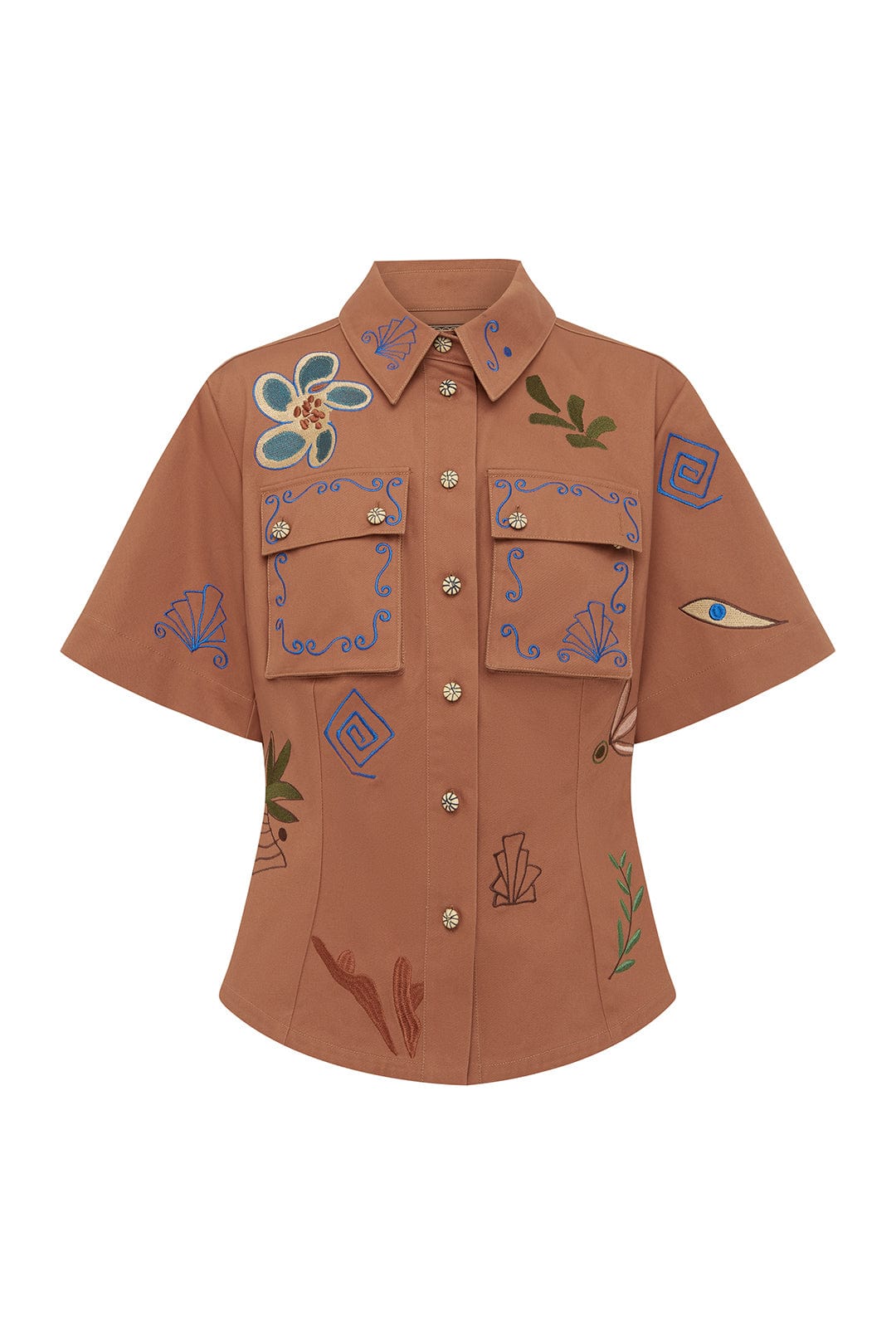 Alemais Dusty Embroidered Fitted Shirt