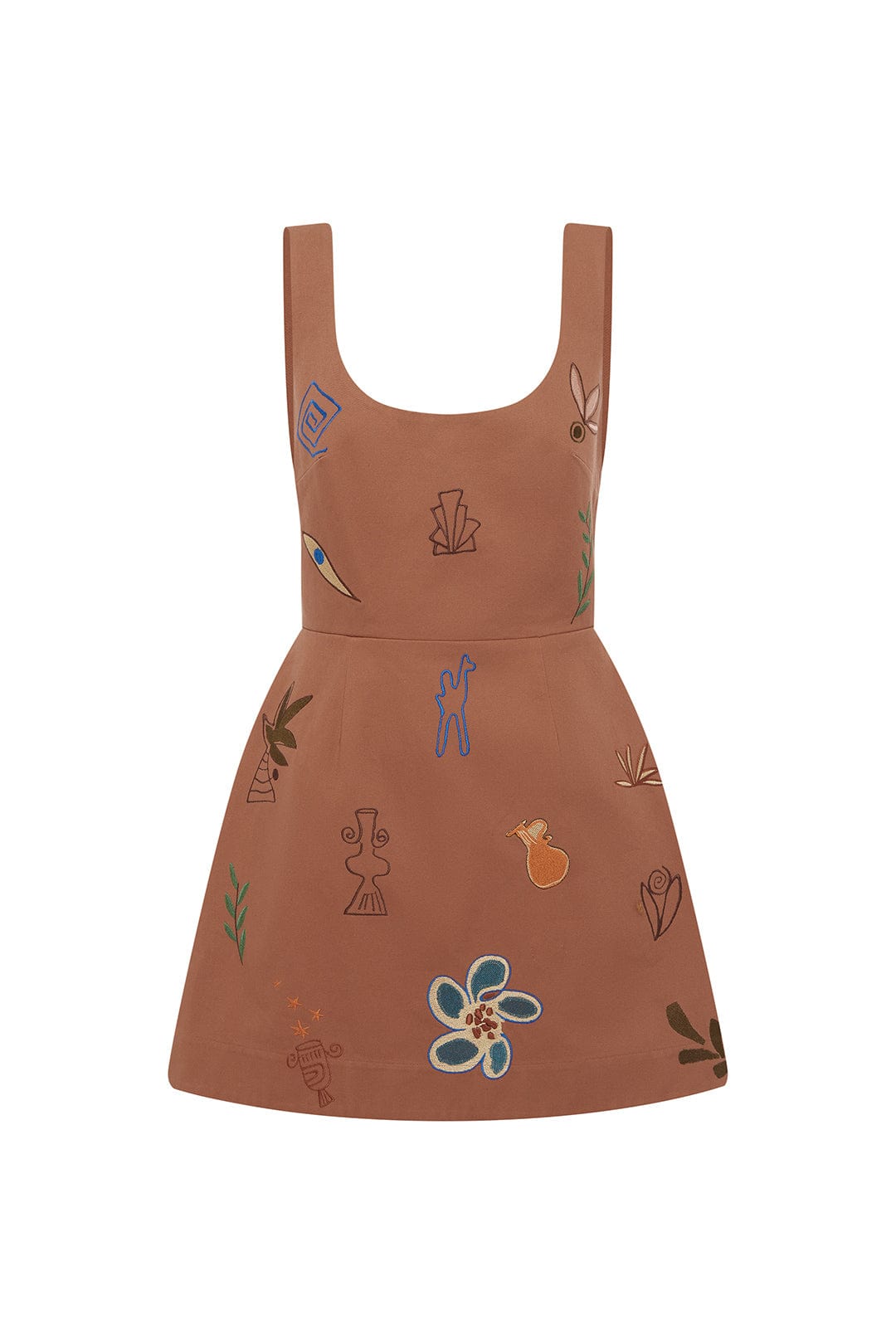Alemais Dusty Embroidered Mini Dress