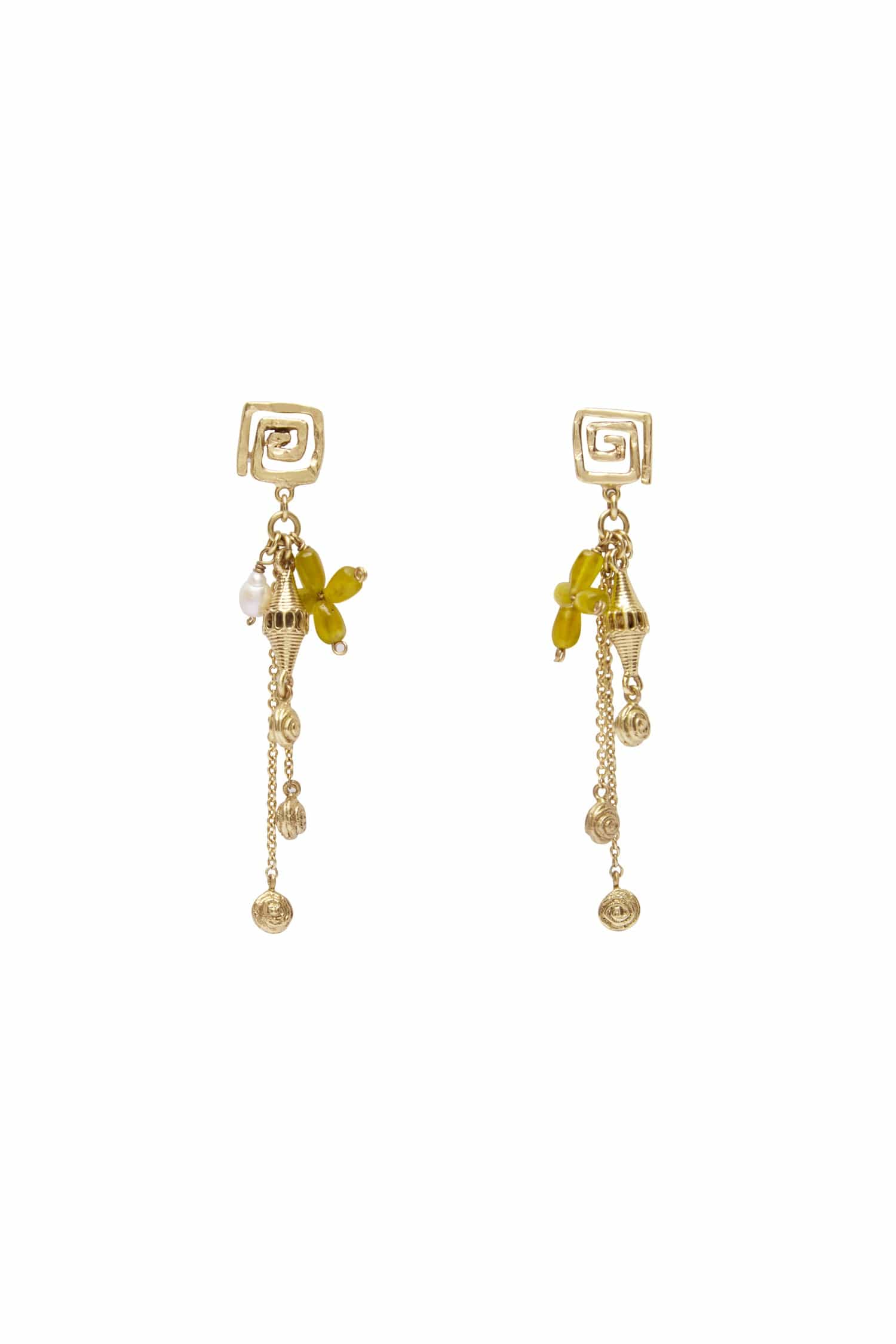 Alemais Le Jardin Charm & Bead Earrings