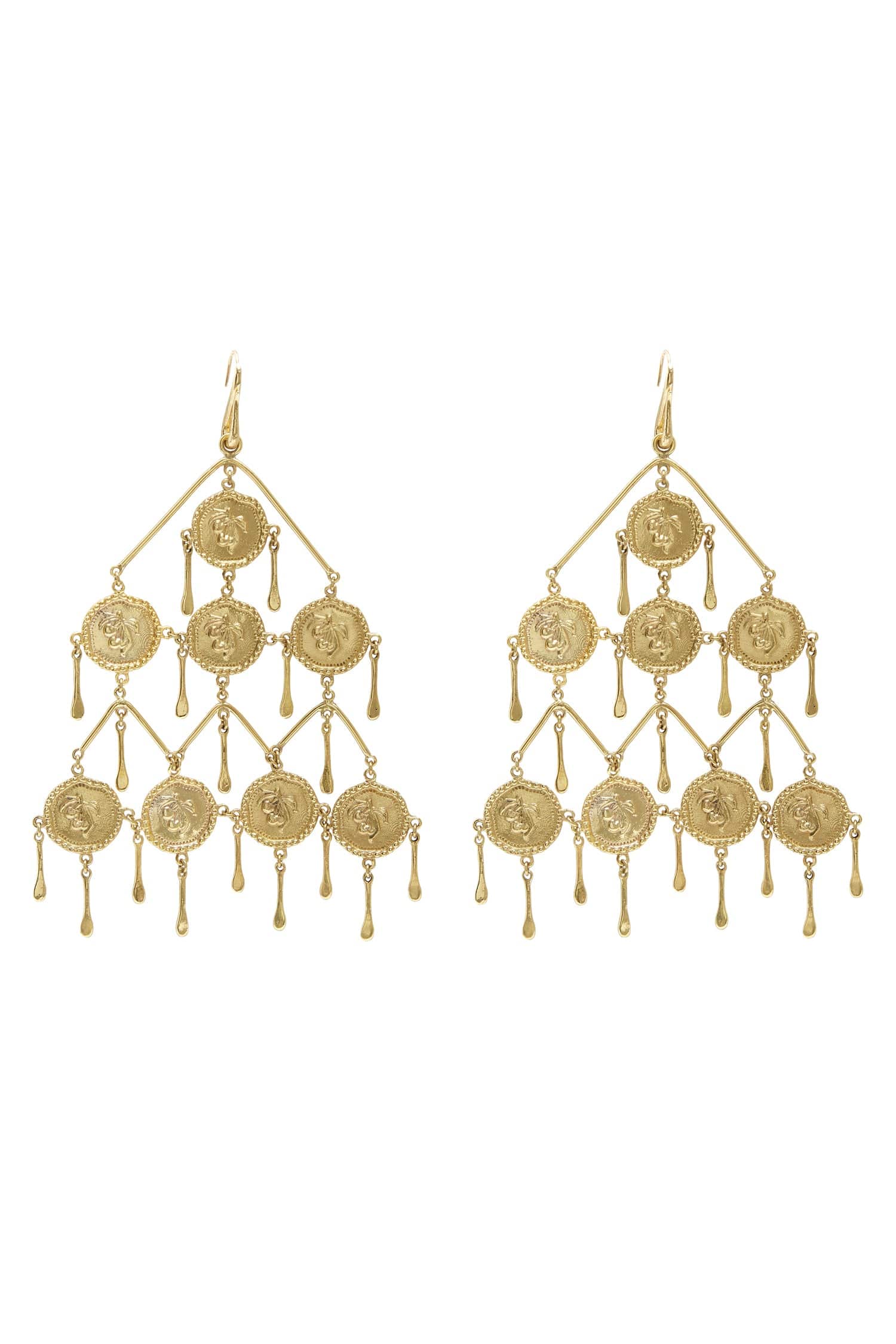 Alemais Le Jardin Coin Chandalier Earrings