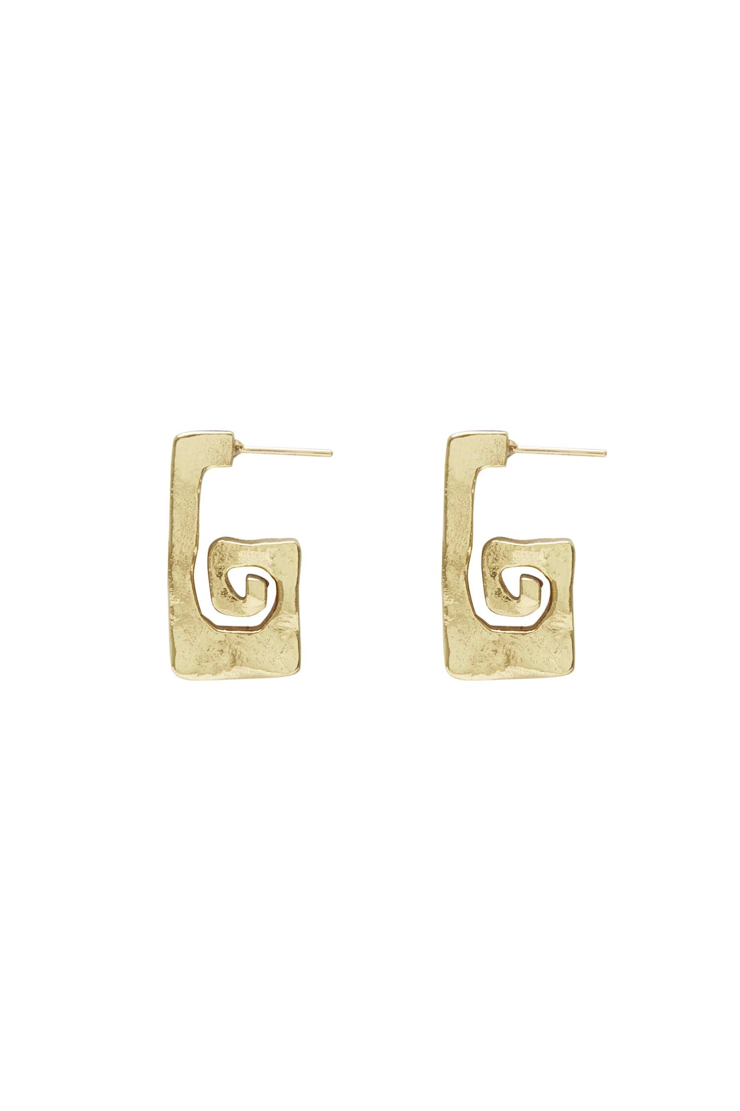 Alemais Le Jardin Long Spiral Earrings