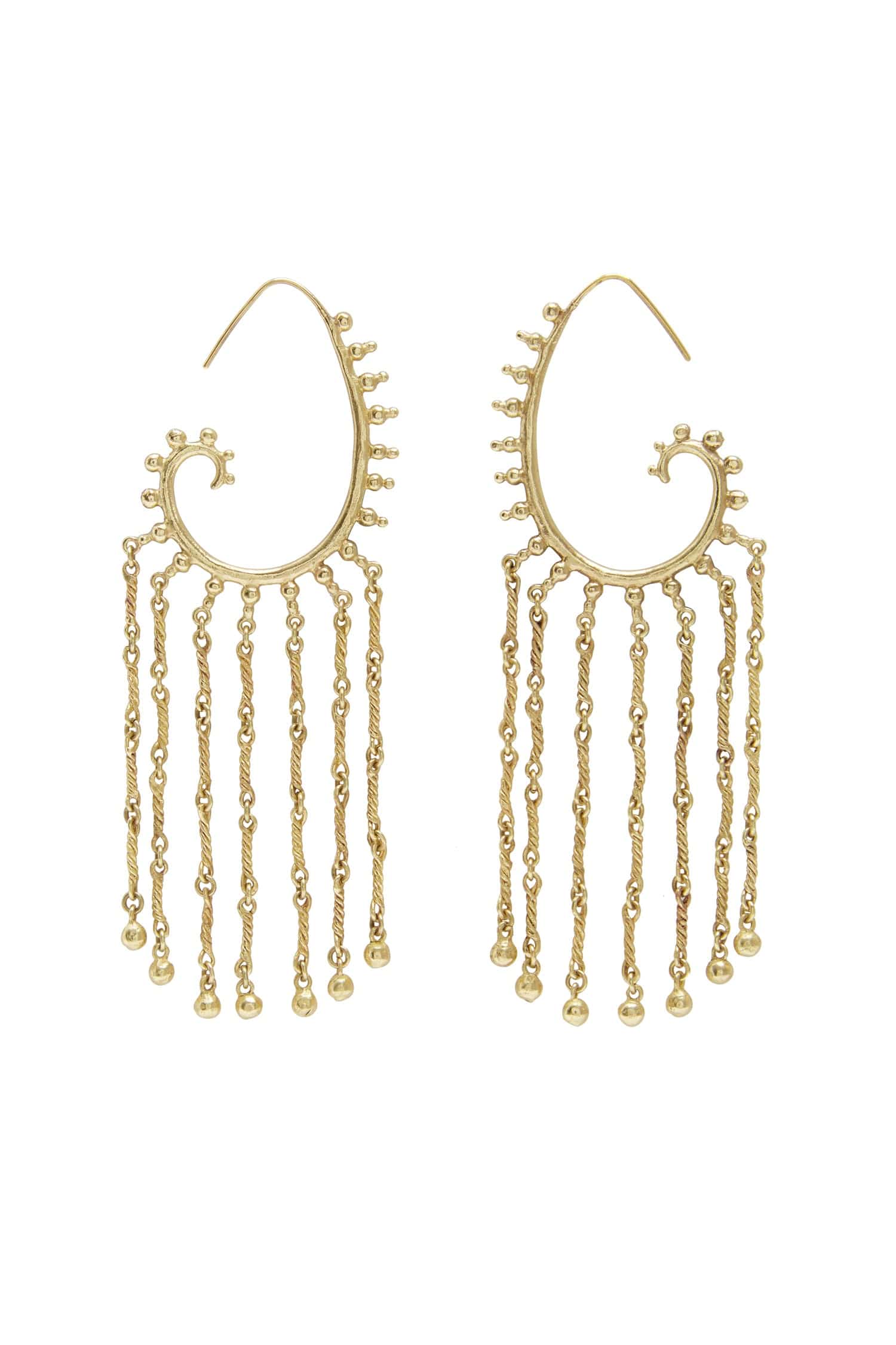 Alemais Le Jardin Paisley Chain Hoops