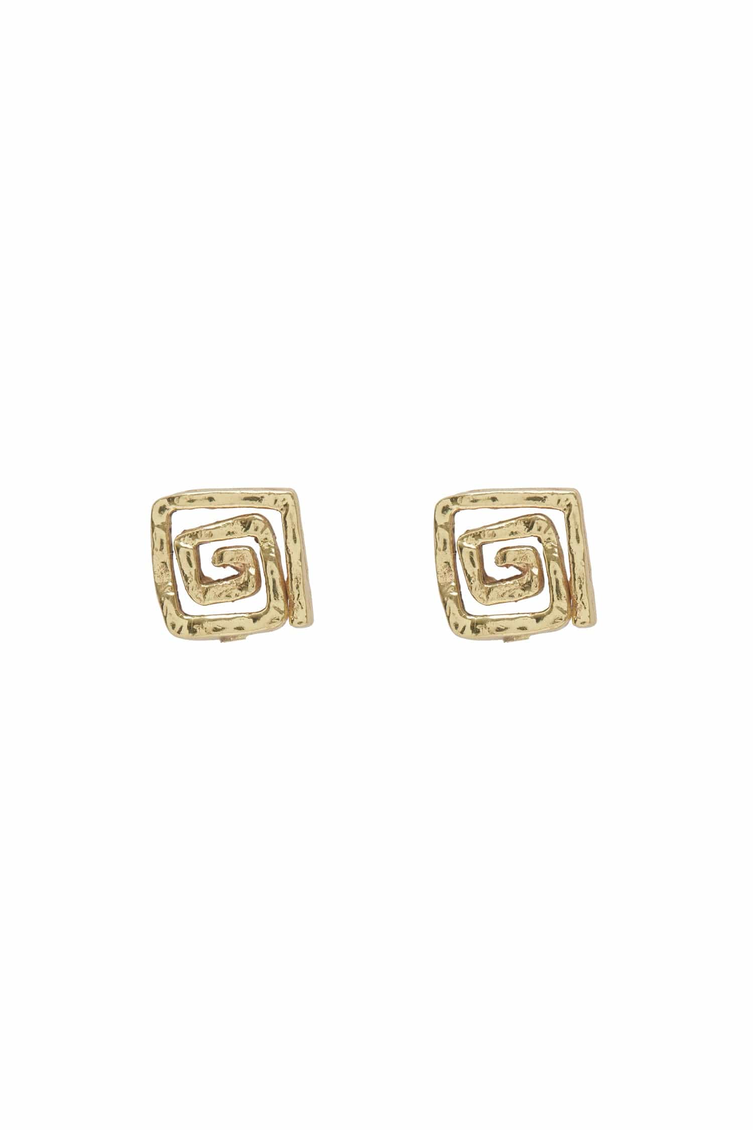 Alemais Le Jardin Square Spiral Studs