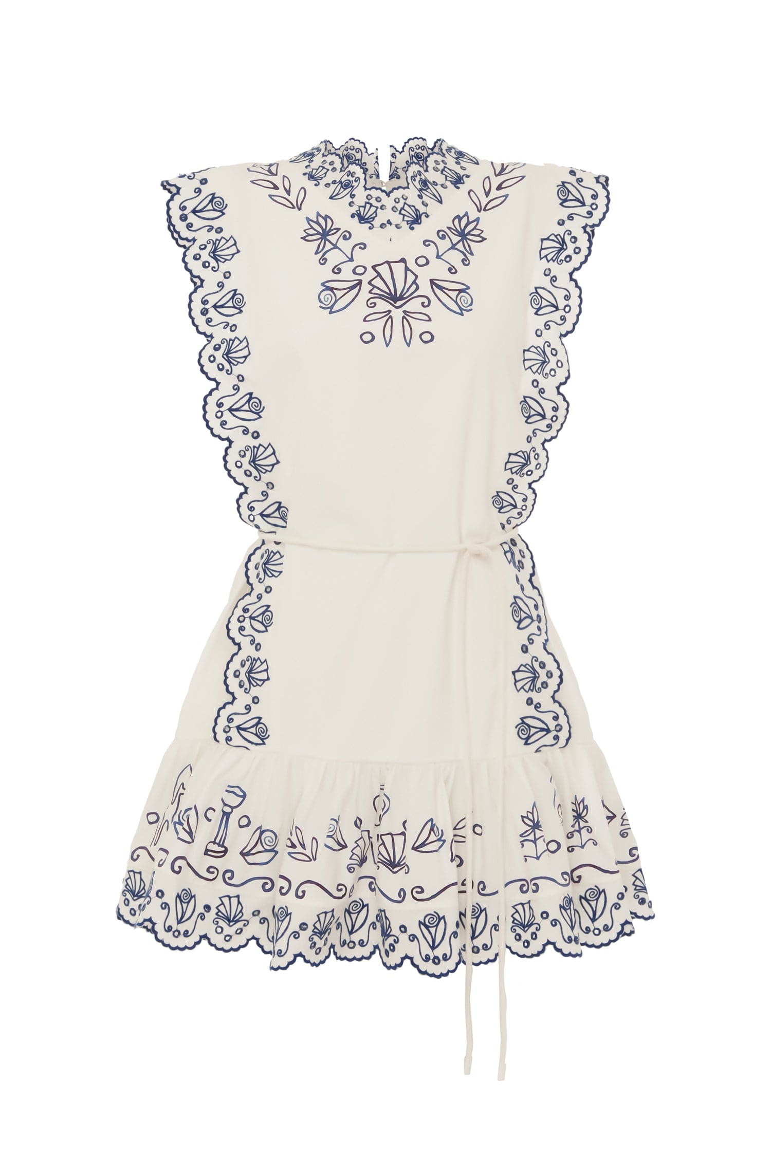 Alemais Leela Embroidered Mini Dress