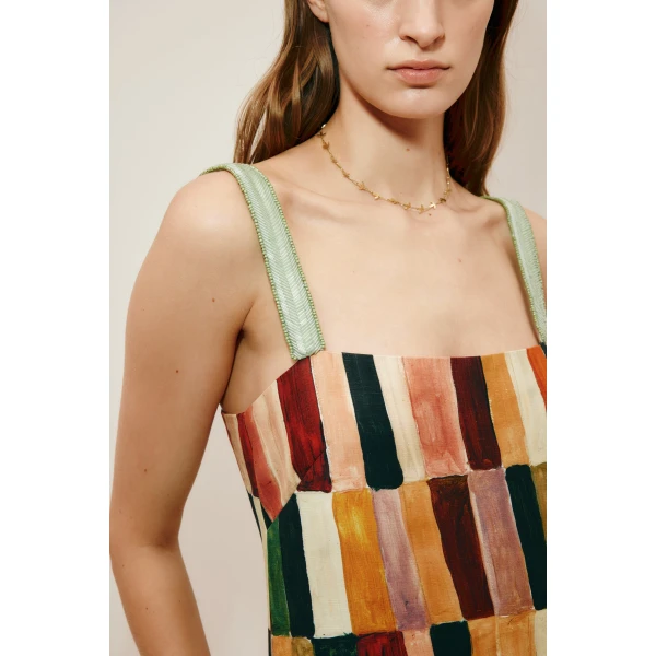 Alemais Marjorelle Midi Dress, view 3