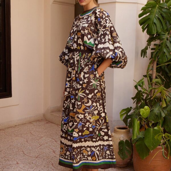 Alemais Maroc Midi Dress, view 5