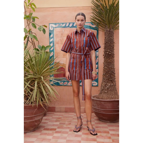 Alemais Noura Fringe Mini Dress