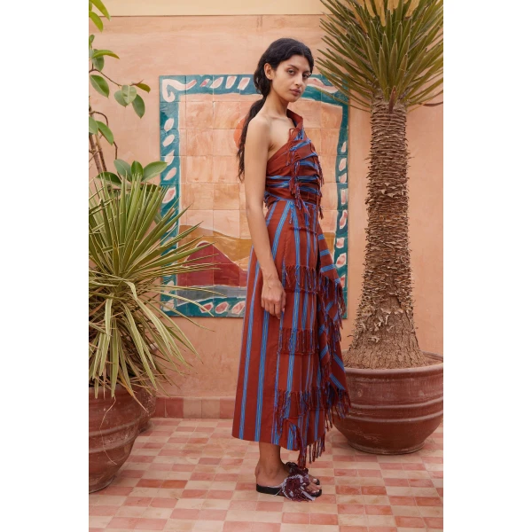 Alemais Noura Fringe Wrap Skirt