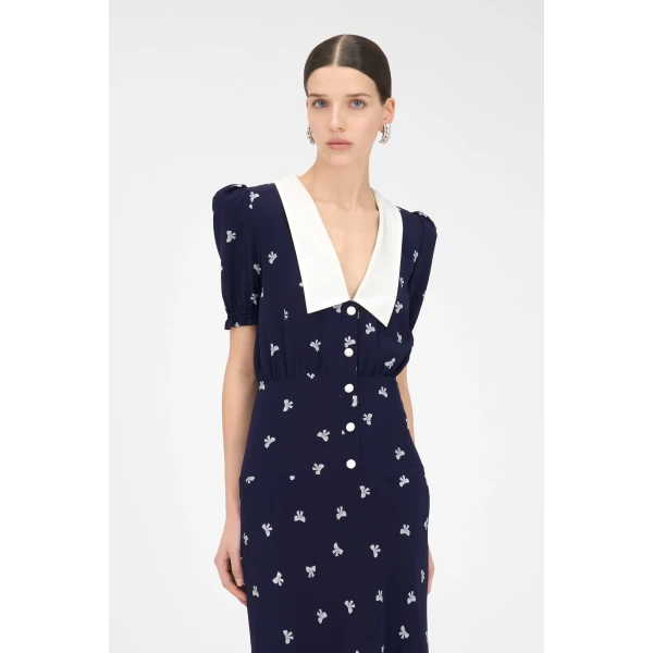 Alessandra Rich Bows Print Dress, view 5