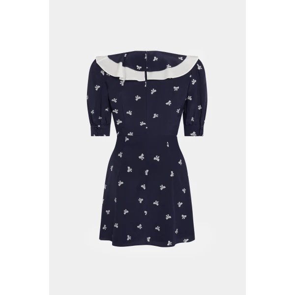 Alessandra Rich Bows Print Mini Dress, view 2