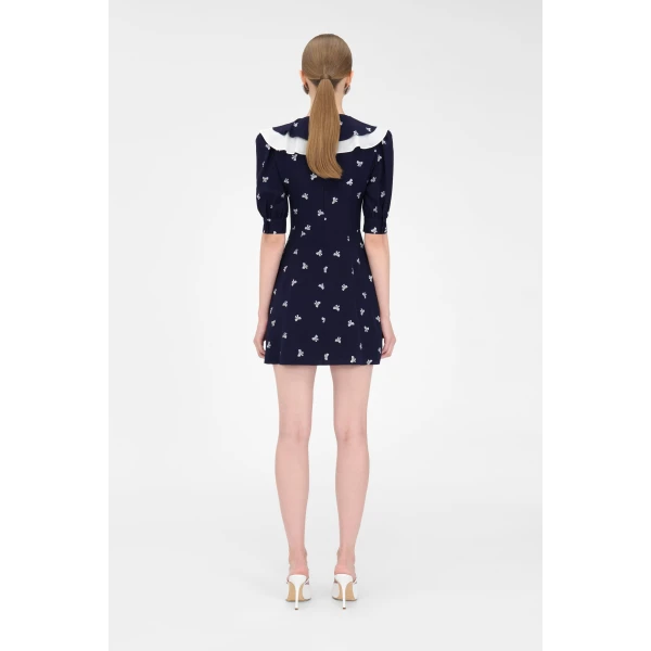Alessandra Rich Bows Print Mini Dress, view 4