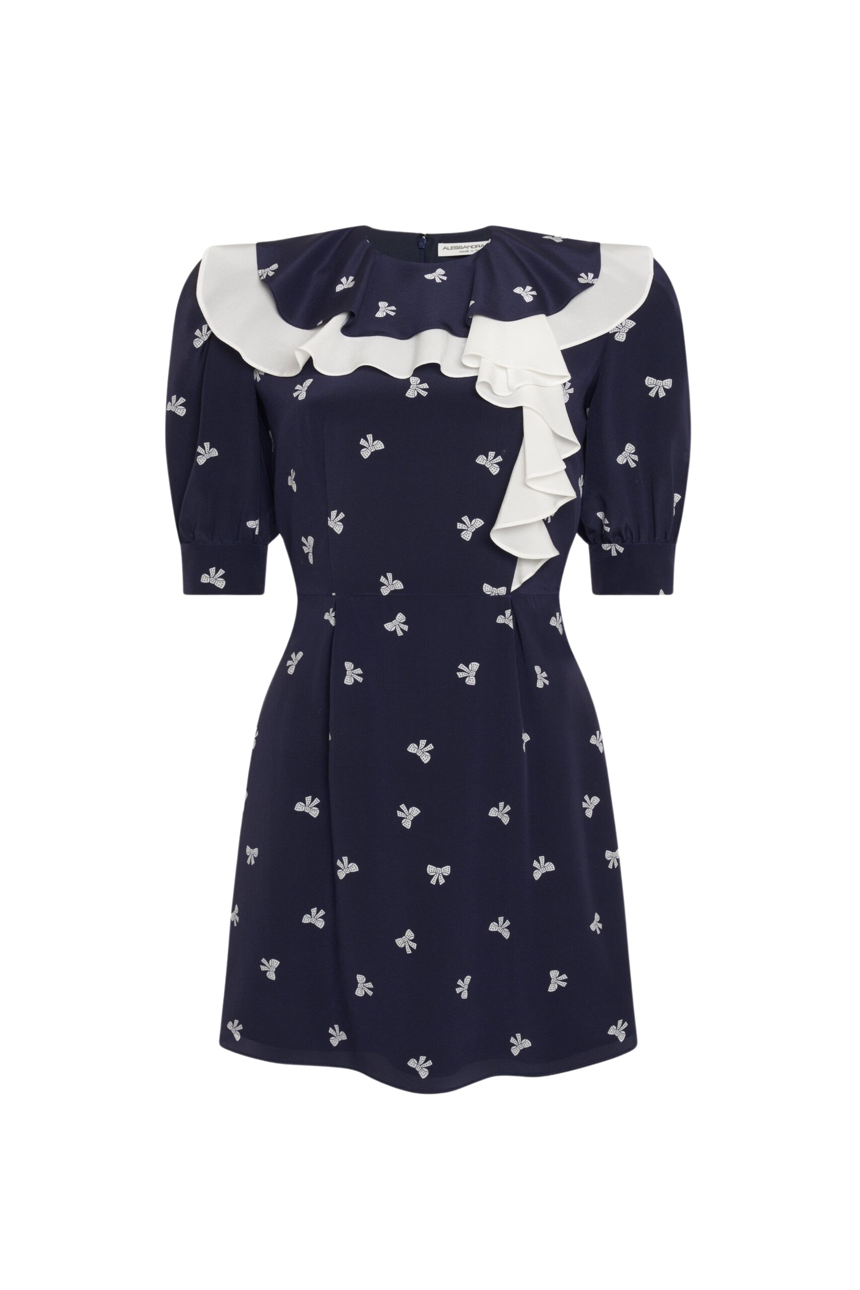 Alessandra Rich Bows Print Mini Dress