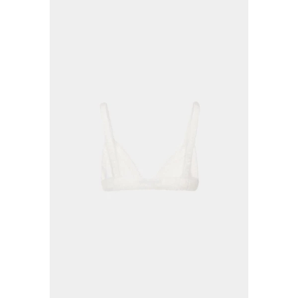 Alessandra Rich Carded Mohair Bra Top, view 2
