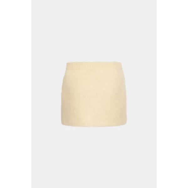 Alessandra Rich Carded Mohair Mini Skirt, view 2