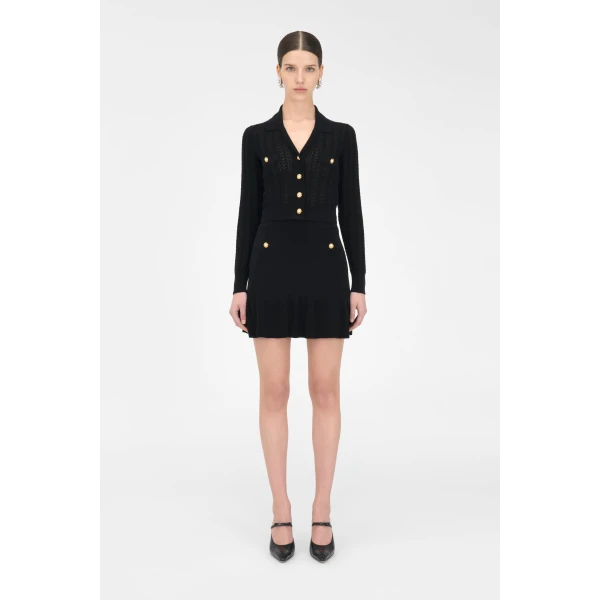 Alessandra Rich Cashmere Mini Skirt, view 3